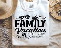 Family Vacation 2026 SVG | Summer Quote PNG | Family Trip Product Image 2