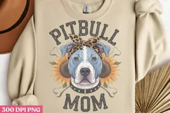 PITBULL MOM PNG, Dog Mom Sublimation PNG Product Image 3