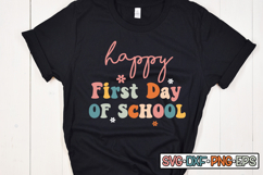 Happy First Day Of School SVG Design, Back to school Product Image 3