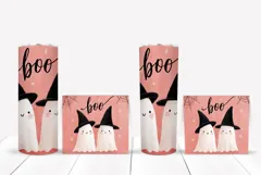 Kids Halloween Tumbler Wrap, Boo Halloween Ghosts Tumbler Product Image 2