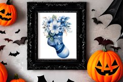 Blue Christmas Watercolor Clipart Sublimation Product Image 2