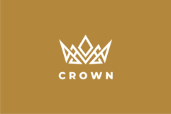Abstract Crown Logo Design Vector Illustration Product Image 3
