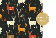 Deer Tumbler Wrap Design, Deer Sublimation Tumbler Template Product Image 2