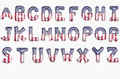 Patriotic America | Balloon Alphabet Clipart PNG Product Image 2