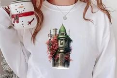 Christmas Castle Clipart Sublimation, Christmas PNG Product Image 2