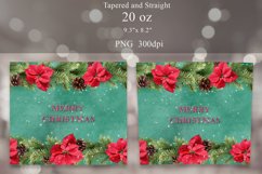 Christmas Tumbler Sublimation PNG | Christmas Seamless Wrap Product Image 2