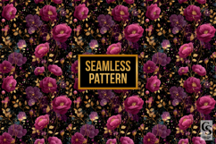 Pink Glitter Flowers Digital Papers Product Image 2