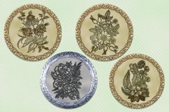 Round Earrings l 14 designs of round earrings, PNG Product Image 3