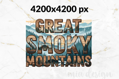Great Smoky Mountains PNG, Vintage National Park Bear Design Product Image 2