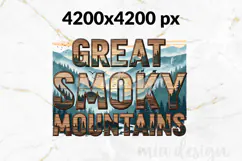 Great Smoky Mountains PNG, Vintage National Park Bear Design Product Image 2