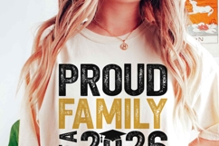 Proud Graduate Family 2026 PNG Bundle | Preppy Senior Family Product Image 2