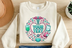 Personalized Nurse Sublimation Design, Your Text Medical Product Image 2