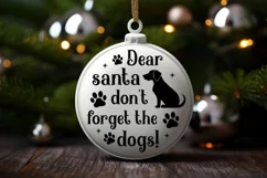 Dear santa don't forget the dogs SVG, Christmas Dog SVG Product Image 2