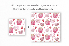 Sweets Heart Seamless Pattern, Valentines Digital Paper Product Image 2