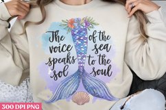The voice speaks sol of the sea to the soul PNG ,Mermaid Sub Product Image 3