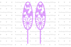 Easter bunny ears toper svg, Decor laser cut Product Image 2