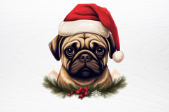 Christmas Peeking Dogs Clipart PNG Product Image 2