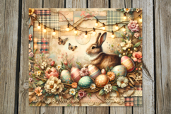 Shabby chic Easter | Skinny tumbler Sublimation designs Product Image 2
