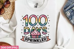 100 DAYS SPRINKLED PNG, 100 Days Of School Sublimation PN Product Image 3
