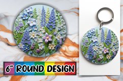 Floral Elegance Sublimation Circle - Spring Product Image 1
