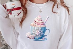 Pastel Christmas Coffee Cup Sublimation, Christmas Clipart Product Image 2
