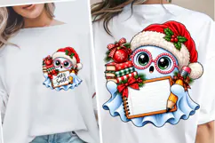 Teacher Christmas Pencil Bow Paper PNG, Funny Christmas PNG Product Image 2