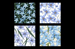 Ipheion Flower Digital Paper Patterns Product Image 2