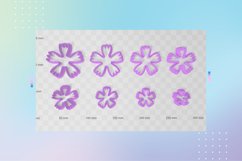 Flower 5 Clay Cutter - Floral Botanical STL Product Image 2