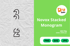 Novox Stacked Monogram Product Image 1