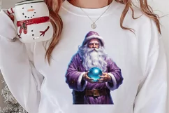 Christmas Purple Santa Claus Sublimation, Christmas PNG Product Image 2