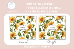 Be a Sunflower 20 oz Tumbler Wrap Sublimation Design PNG Product Image 2