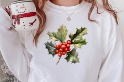 Watercolor Christmas Farm Clipart Product Image 2