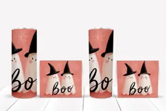 Kids Halloween Tumbler Wrap, Boo Halloween Sublimation Product Image 2