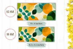 Abstract Mug Wrap Template, Retro Mug Sublimation Design Product Image 2