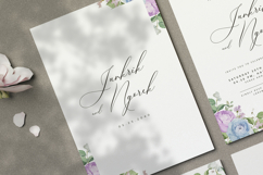 beautiful wedding card invitation set with roses flower Product Image 2