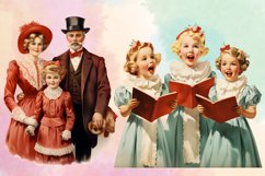 Watercolor Vintage Christmas Clipart Bundle, Christmas PNG Product Image 3