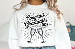 Congrats Graduates 2025 svg | Graduation Svg | Shirt Svg Product Image 1