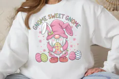 Gnome sweet gnome PNG, Easter Gnome Sublimation PNG Product Image 1