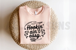 Hooking Aint Easy Fishing Design Featuring A Fishing Rod Product Image 2