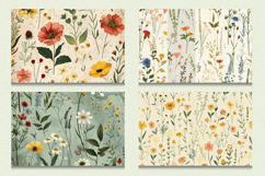 Cottagecore Wildflowers Cutting Boards sublimation Design Product Image 2