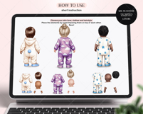 Cute Babies Clipart Portrait Creator Product Image 2