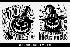 Halloween Pumpkin Faces SVG, Halloween pumpkin clipart Product Image 2