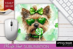 Cairn Terrier St. Patricks Day Dog Mouse Pad Sublimation Dog Product Image 1
