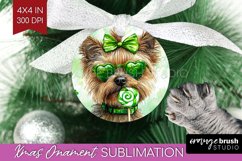Cairn Terrier St. Patricks Day Dog Ornament PNG Dog PNG Product Image 1