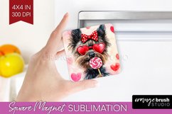 Cairn Terrier Valentine Magnet Sublimation Valentines Day Product Image 1