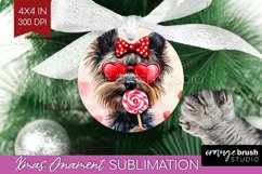 Cairn Terrier Valentine Ornament PNG Valentines Day PNG Product Image 1