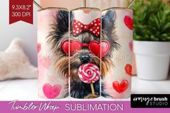 Cairn Terrier Valentine Tumbler Wrap Valentines Day Tumbler Product Image 1