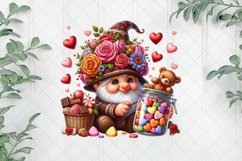 Candy Jar Gnomes Valentines Day Clipart Product Image 1
