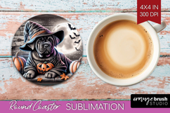 Cane Corso Dog Round Coaster Halloween Coaster PNG Product Image 1