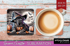 Cane Corso Dog Square Coaster Halloween Coaster PNG Product Image 1